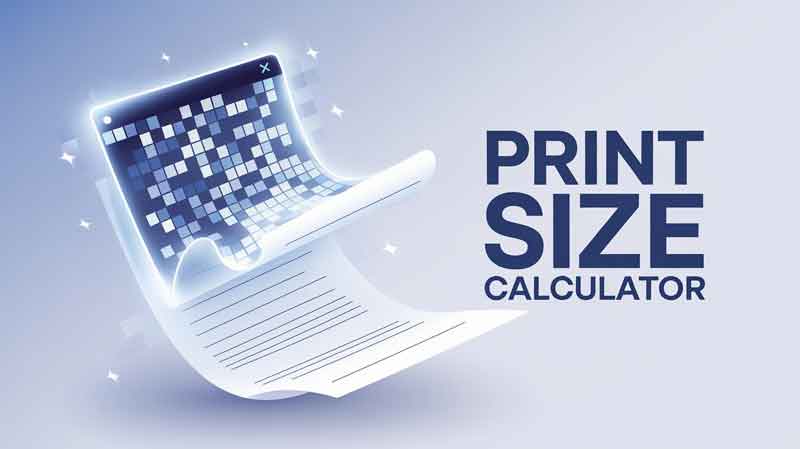 Pixel to Print Size Calculator